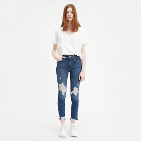 NWT Levi’s Premium 721 HIGH RISE ANKLE SKINNY JEANS - Picture 5 of 10